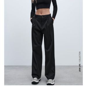 Zara full length pant size s Black NWT